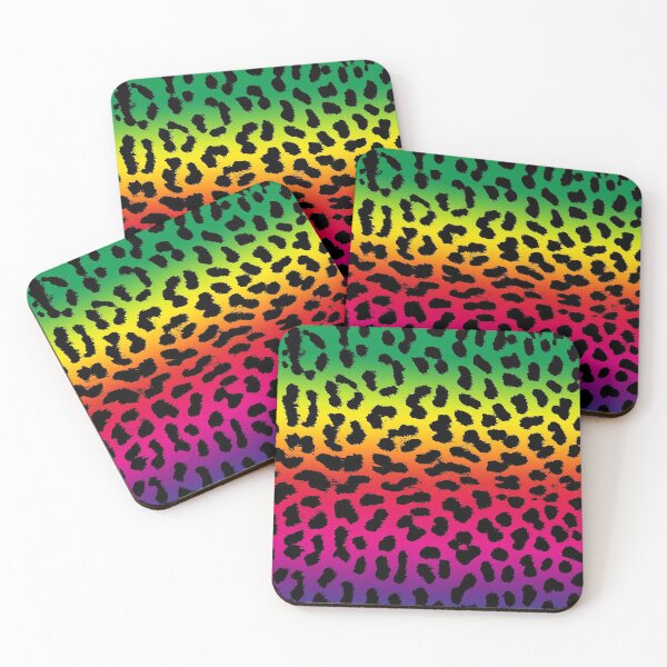 Item preview, colorful animal pattern rainbow leopard pattern cheetah design gift designed and sold by MadandMean.