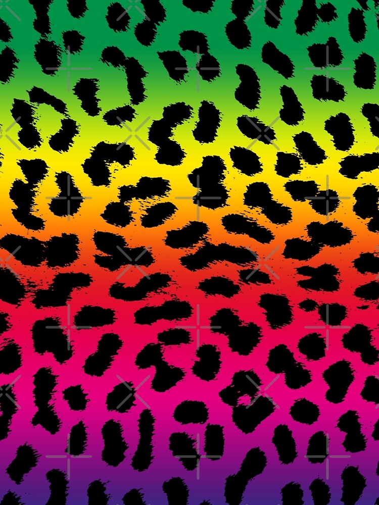 Discover colorful animal pattern rainbow leopard pattern cheetah design Leggings