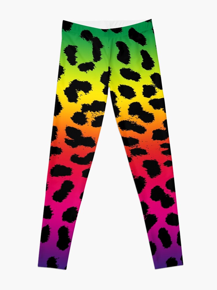 Disover colorful animal pattern rainbow leopard pattern cheetah design Leggings