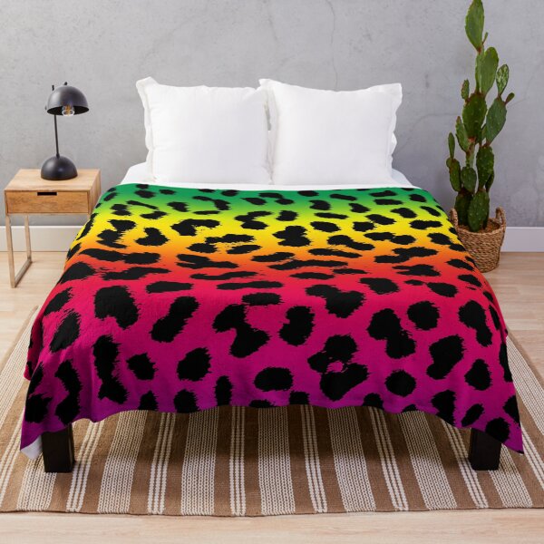 Item preview, colorful animal pattern rainbow leopard pattern cheetah design gift designed and sold by MadandMean.