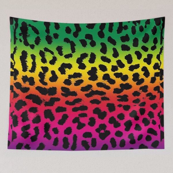 Item preview, colorful animal pattern rainbow leopard pattern cheetah design gift designed and sold by MadandMean.