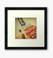 Loop Motel Framed Print