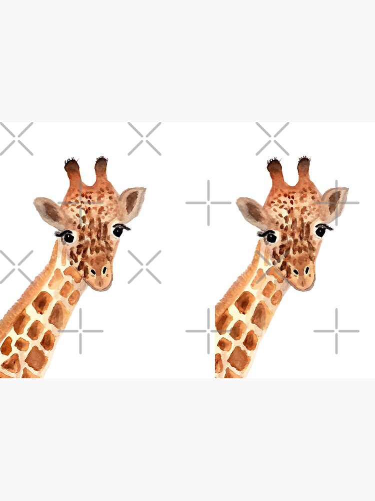 Watercolor Giraffe by Harpleydesign