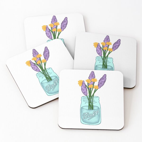 Item preview, Floral Mason Jar designed and sold by livlubird.