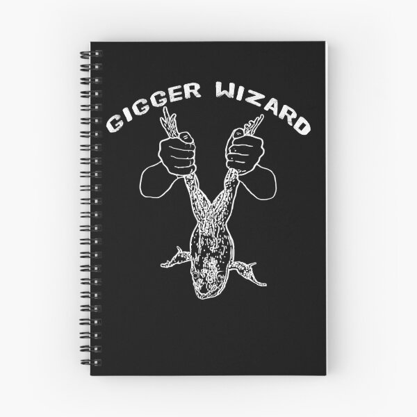 Item preview, A Frog Gigger Wizard holding a frog after the best night of gigging designed and sold by frankheights.