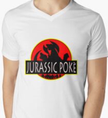 Jurassic Poke Men's V-Neck T-Shirt