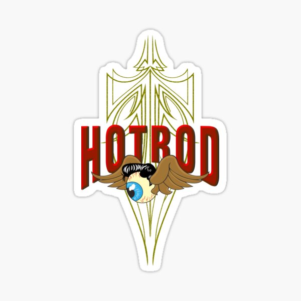 Volant globe oculaire Hot Rod Sticker