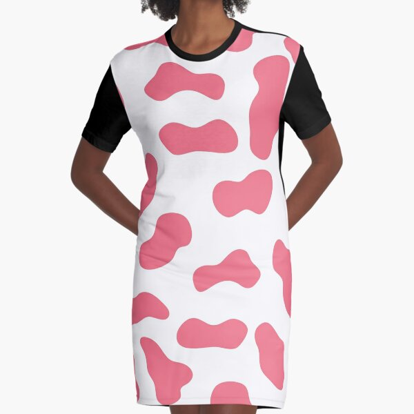 Cow Pattern Dresses Redbubble - pink cow print tie up roblox