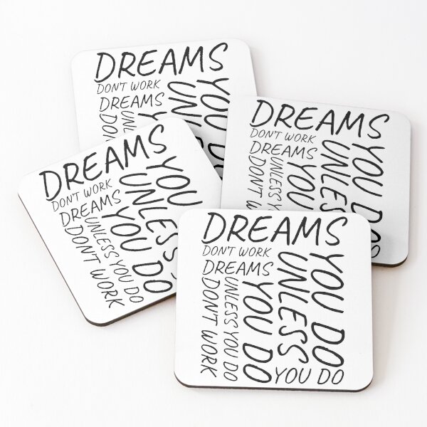 Item preview, dreams dont work unless you do designed and sold by Minimalist Quotes and Sayings.