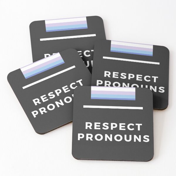 Item preview, Respect Pronouns - Small Non-binary Pride Rectangle - Bigender designed and sold by thesassypanda.