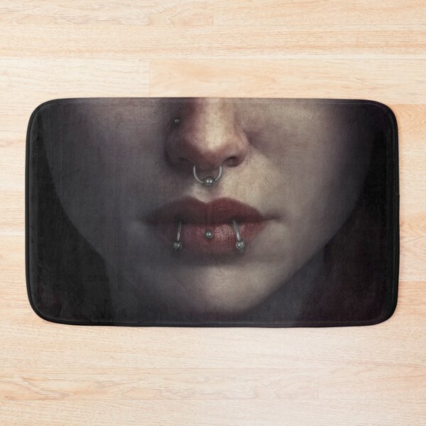 Item preview, Grunge punk piercings girl mask designed and sold by Georgina Gibson.