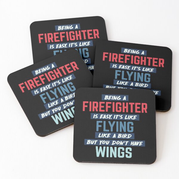 Item preview, Being firefighter is easy. humorous quote. retro designed and sold by bumperapparels.