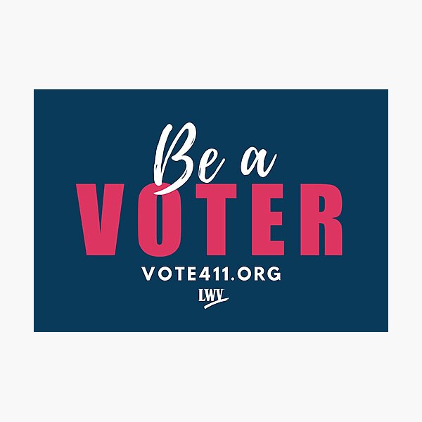 Item preview, Be a Voter with Logo designed and sold by League of Women Voters of Washington.