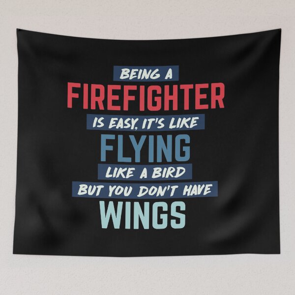 Item preview, Being firefighter is easy. humorous quote. retro designed and sold by bumperapparels.