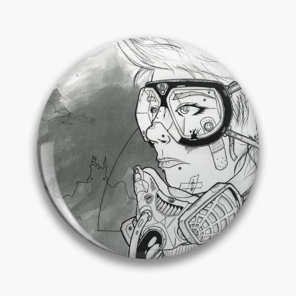 Item preview, Postapoc girl - ink illustration designed and sold by zachholmbergart.