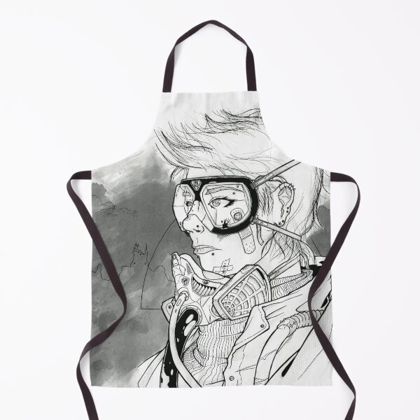 Item preview, Postapoc girl - ink illustration designed and sold by zachholmbergart.