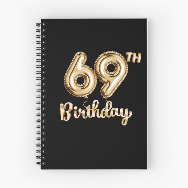 Item preview, 69th Birthday Gifts - Party Balloons Gold designed and sold by betternotes.