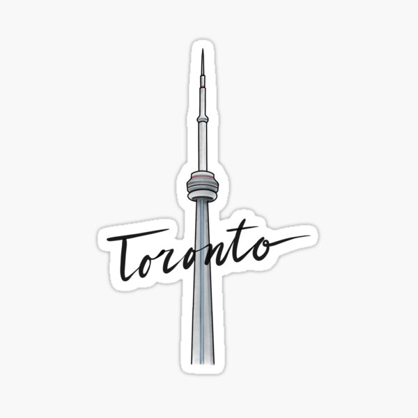 Toronto CN Tower Watercolour  Sticker