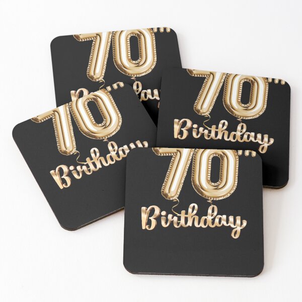 Item preview, 70th Birthday Gifts - Party Balloons Gold designed and sold by betternotes.