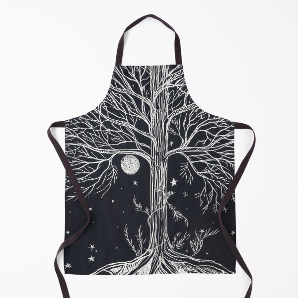 Item preview, "Sacred Tree" Tree Of Life, Moon, Stars and Roots Scratchboard designed and sold by Michelebuttons.