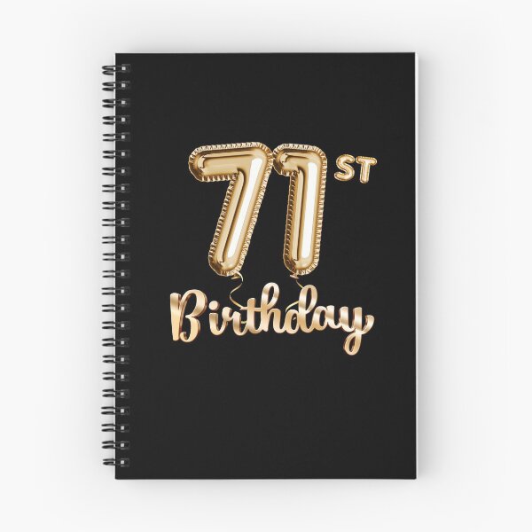 Item preview, 71st Birthday Gifts - Party Balloons Gold designed and sold by betternotes.