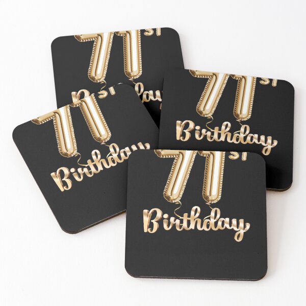 Item preview, 71st Birthday Gifts - Party Balloons Gold designed and sold by betternotes.