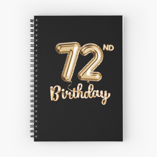 Item preview, 72nd Birthday Gifts - Party Balloons Gold designed and sold by betternotes.