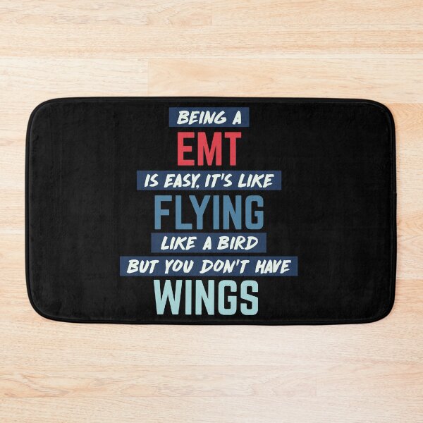 Item preview, Being EMT is easy. humorous quote. retro designed and sold by bumperapparels.