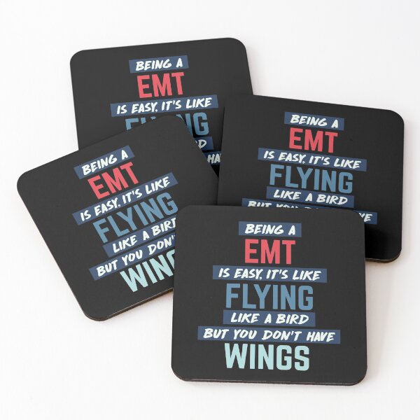 Item preview, Being EMT is easy. humorous quote. retro designed and sold by bumperapparels.