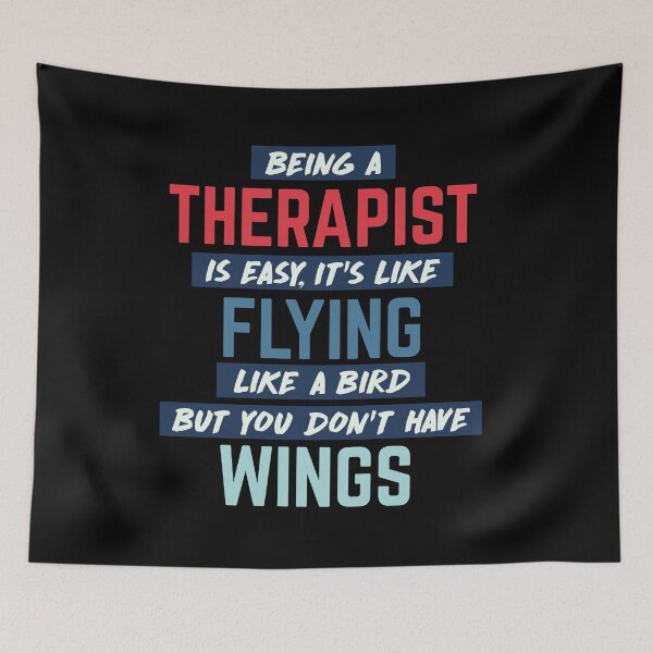 Item preview, Being therapist is easy. humorous quote. retro designed and sold by bumperapparels.