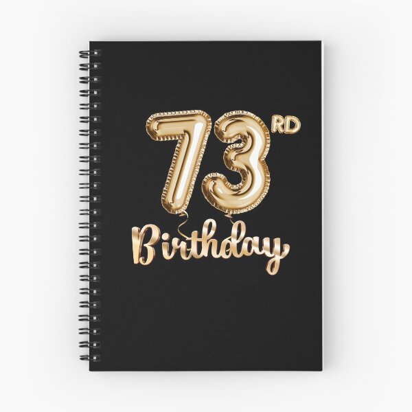 Item preview, 73rd Birthday Gifts - Party Balloons Gold designed and sold by betternotes.