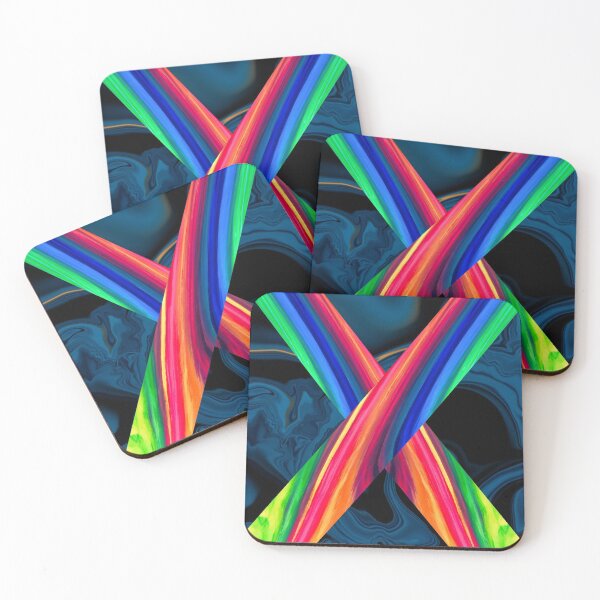 Item preview, Rainbow cross design liquid marble  designed and sold by Nishad4.