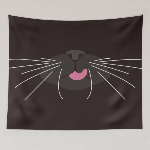 Item preview, black cat mask designed and sold by piakestore.