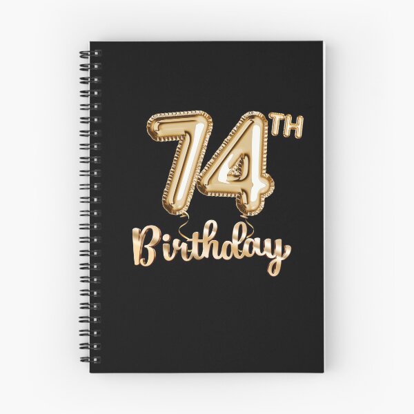 Item preview, 74th Birthday Gifts - Party Balloons Gold designed and sold by betternotes.
