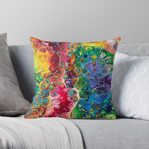 Somewhere Over the Rainbow Throw Pillow
