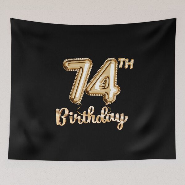 Item preview, 74th Birthday Gifts - Party Balloons Gold designed and sold by betternotes.