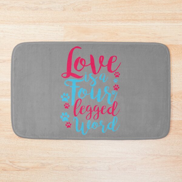 Item preview, LOVE is a Four Legged Word Pet Dog Lover Novelty Graphic product designed and sold by nikkidawn74.