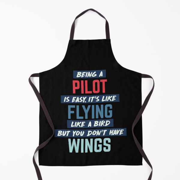 Item preview, Being pilot is easy. humorous quote. retro designed and sold by bumperapparels.