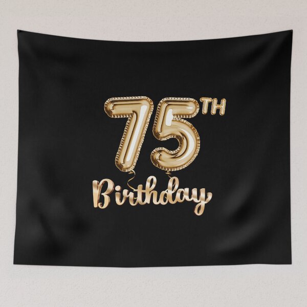 Item preview, 75th Birthday Gifts - Party Balloons Gold designed and sold by betternotes.