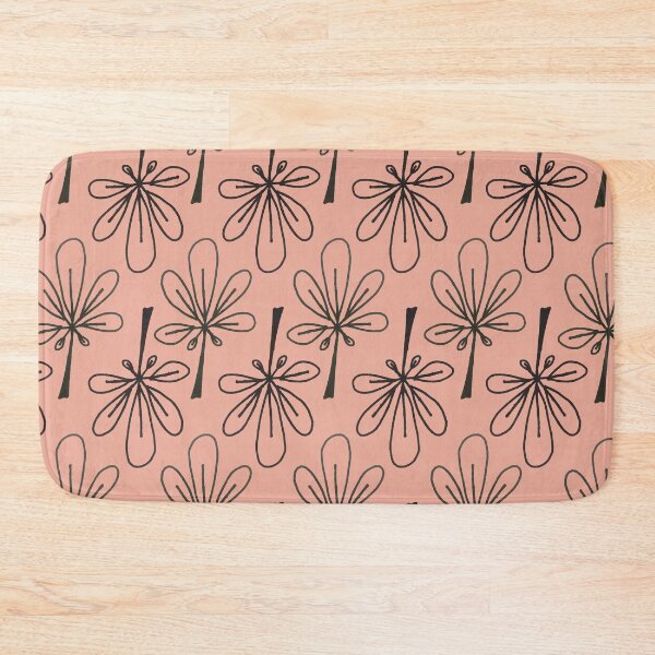 Item preview, Simple Leaf pink and charcoal designed and sold by VioletaBaez.