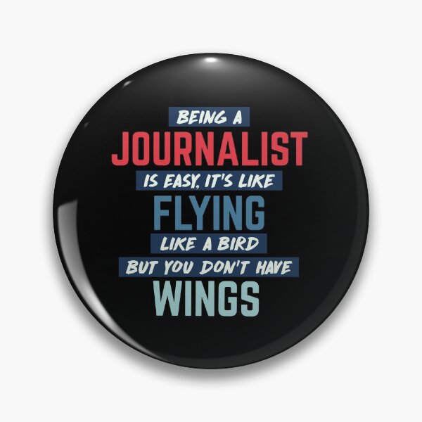 Item preview, Being journalist is easy. humorous quote. retro designed and sold by bumperapparels.