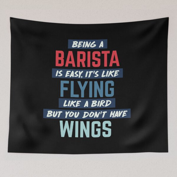 Item preview, Being barista is easy. humorous quote. retro designed and sold by bumperapparels.