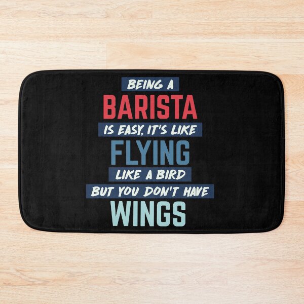 Item preview, Being barista is easy. humorous quote. retro designed and sold by bumperapparels.