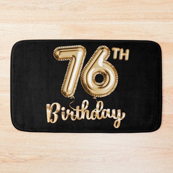 Item preview, 76th Birthday Gifts - Party Balloons Gold designed and sold by betternotes.