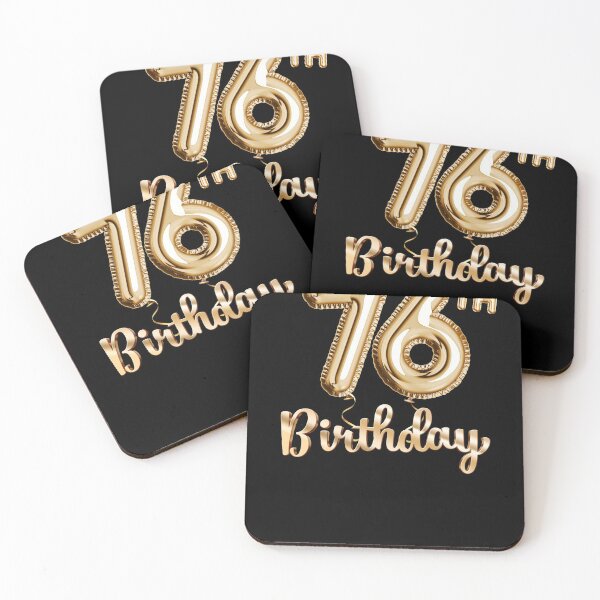Item preview, 76th Birthday Gifts - Party Balloons Gold designed and sold by betternotes.