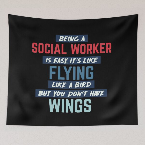 Item preview, Being social worker is easy. humorous quote. retro designed and sold by bumperapparels.