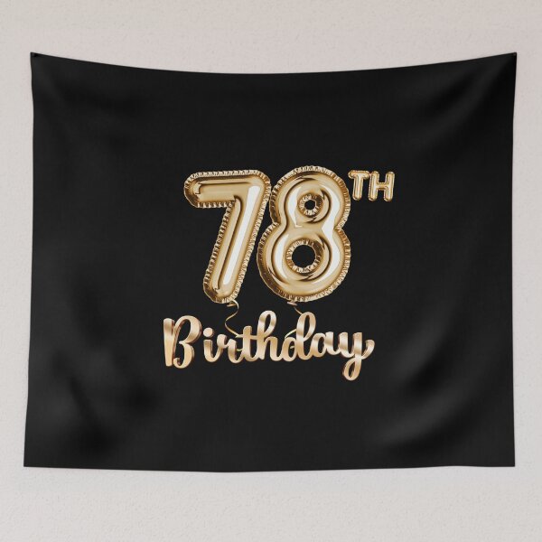 Item preview, 78th Birthday Gifts - Party Balloons Gold designed and sold by betternotes.