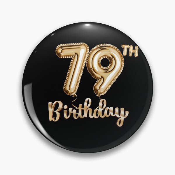 Item preview, 79th Birthday Gifts - Party Balloons Gold designed and sold by betternotes.