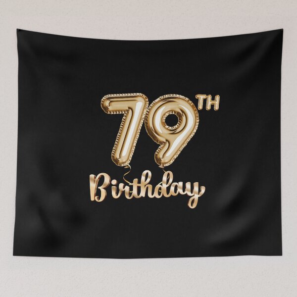 Item preview, 79th Birthday Gifts - Party Balloons Gold designed and sold by betternotes.