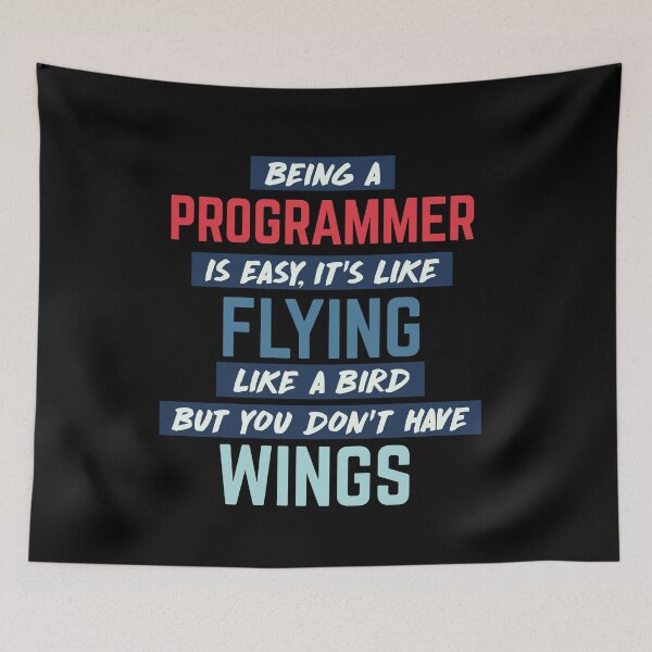 Item preview, Being programmer is easy. humorous quote. retro designed and sold by bumperapparels.